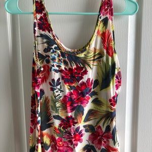 Gap floral sleeveless blouse